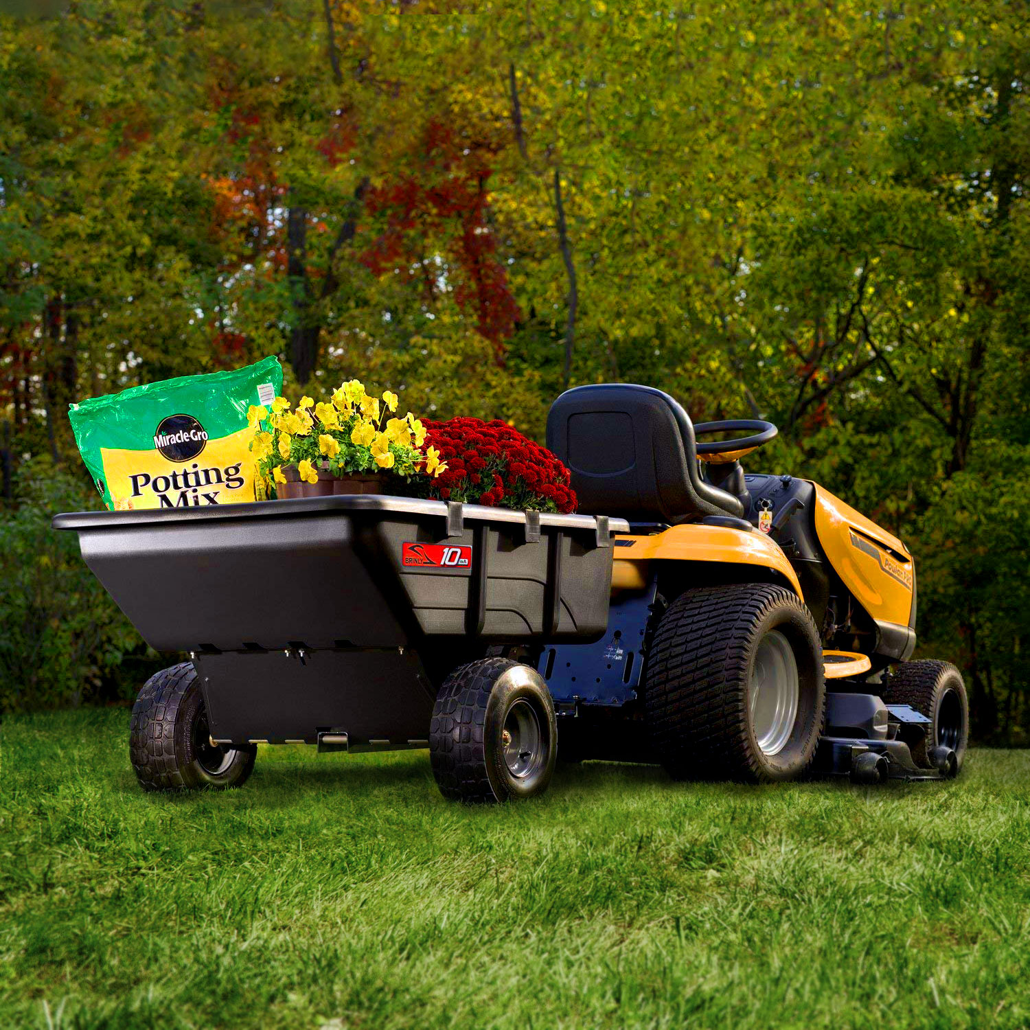 BRINLY HEAVY DUTY POLY UTILITY DUMP CART #PART NO. 95-83383 - Image 2