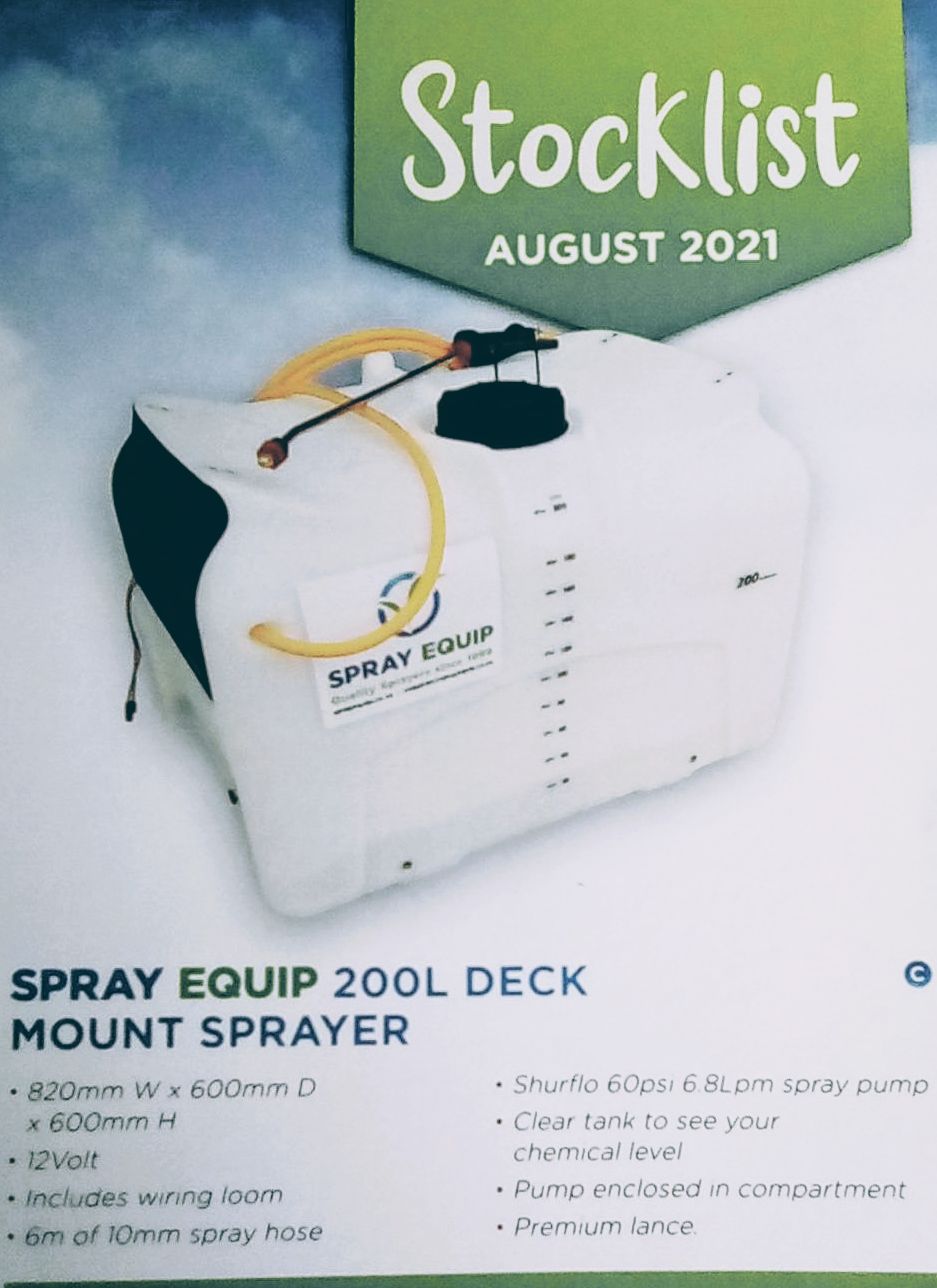 Spray Equip 200L Deck Mount Sprayer